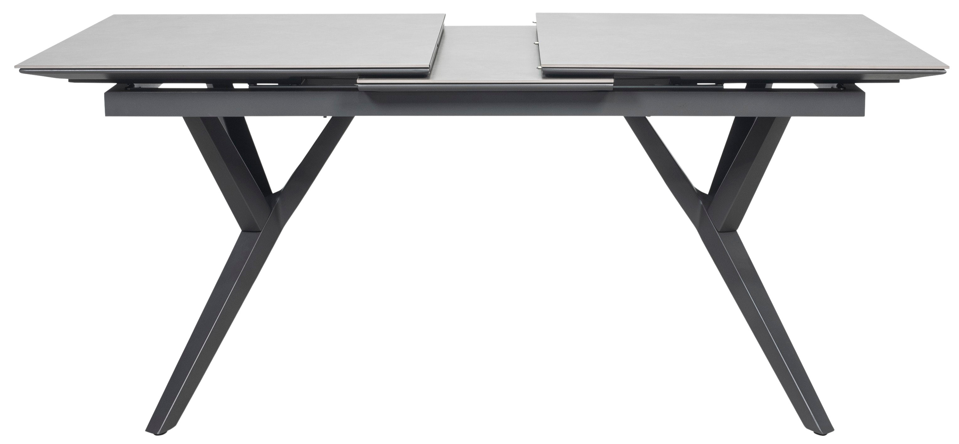 Ausziehtisch Valor 160/210 x 90 cm light grey Aluminium